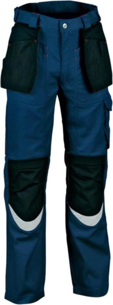 Cofra Arbeitshose mit vielen Taschen und Reflektionsstreifen 64 marineblau