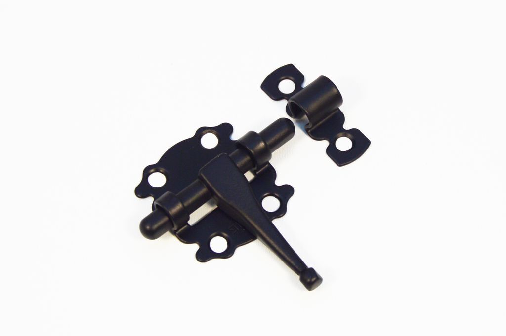 Möbelriegel Türriegel Torriegel Schubriegel Torschieber Bolzenriegel Schwarz, 40mm
