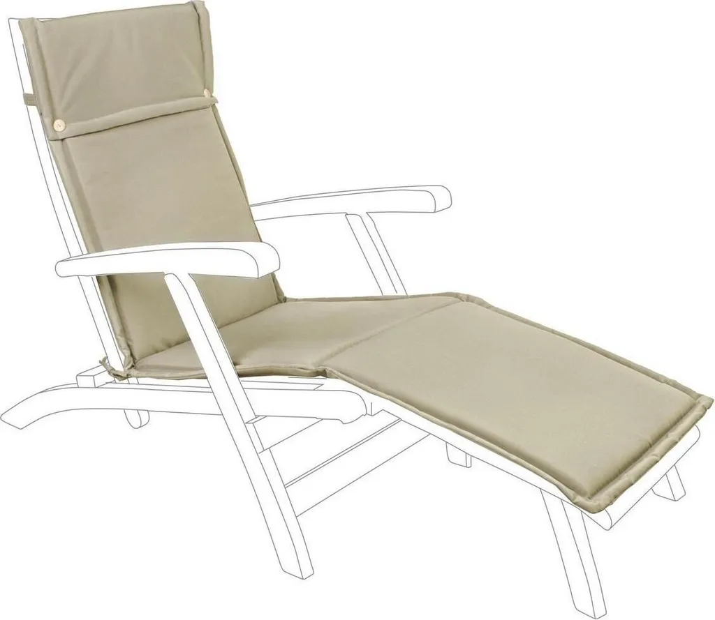 Housse pour transat de jardin Avana Poly230 - Confort Beige 176x50