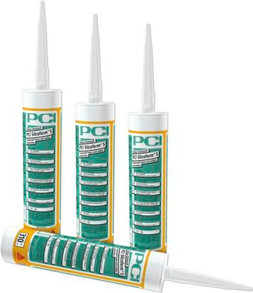 PCI Silcoferm S Silikon Dichtstoff für innen und aussen lichtgrau 310 ml