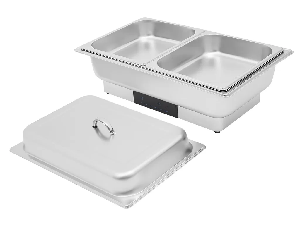 Chafing Dish électrique inox à température réglable pour grand buffet