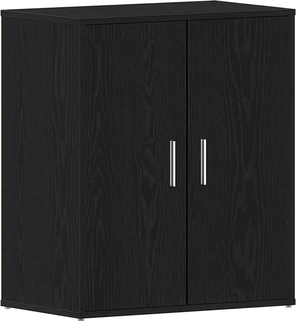 Rangement chaussures compact 60x35x70 cm noir et bois pour petit couloir