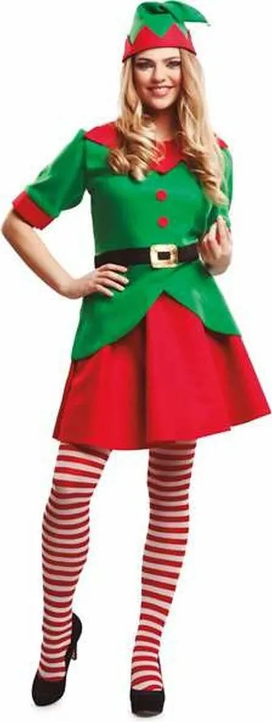 Déguisement Elfe de Noël Rouge My Other Me pour Adulte en Taille XL