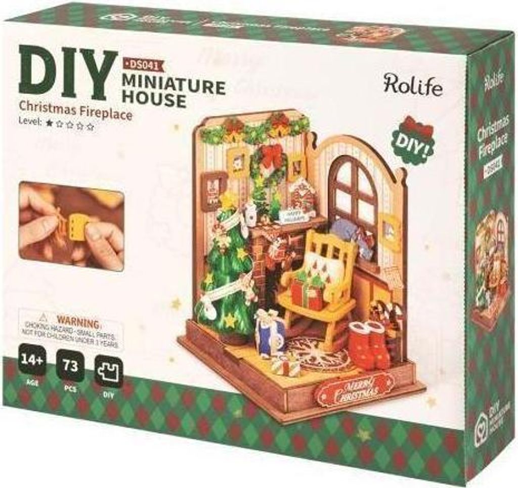 ROBOTIME Rolife DIY House: Nacht am Kamin 73 dll Produktbild 