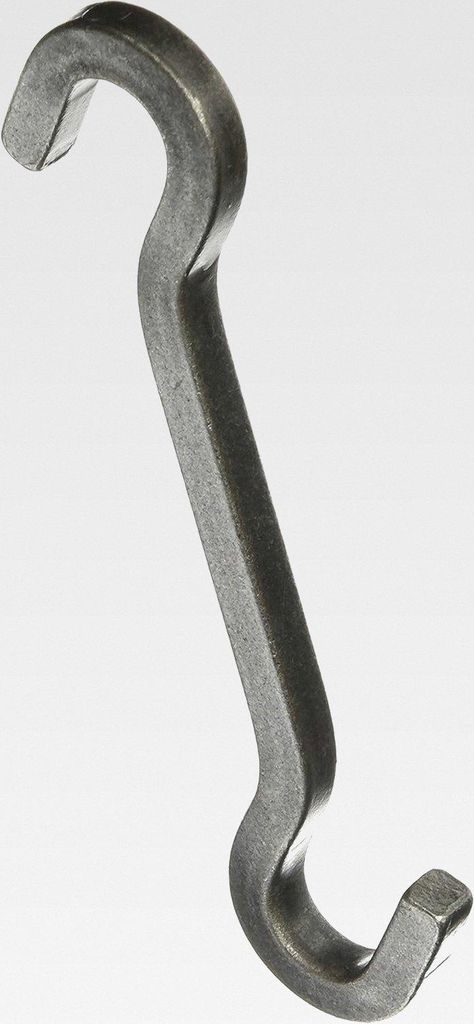 17,8 cm Verlängerungshaken, Verwendung mit Deckentopfregalen, gehämmertem Stahl