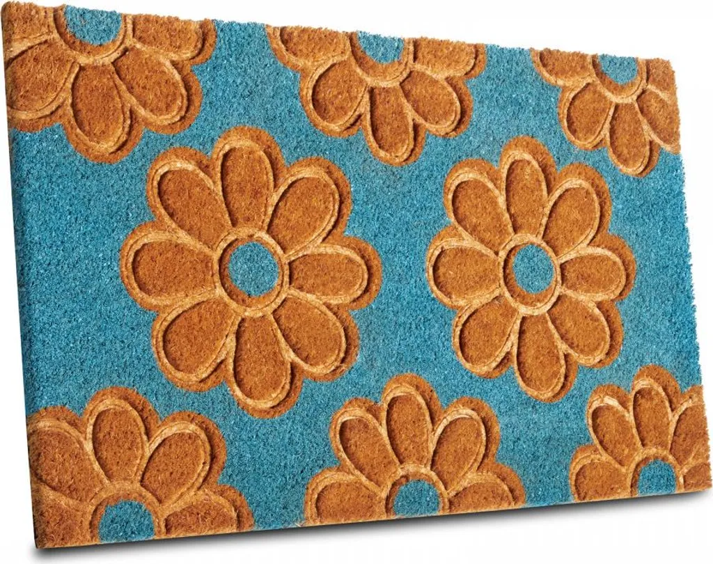 Paillasson Fleurs 45x75 cm : Stop Saleté et Glissades - Tapis Entrée Maison