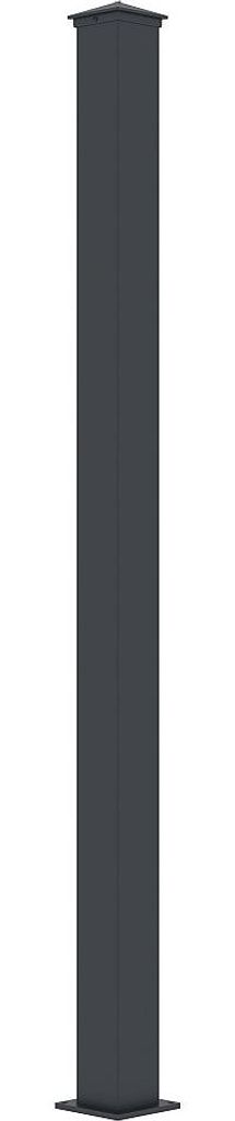 Torpfosten - Aluminium - B 15 cm x H 190 cm - Anthrazit - Produktbild 