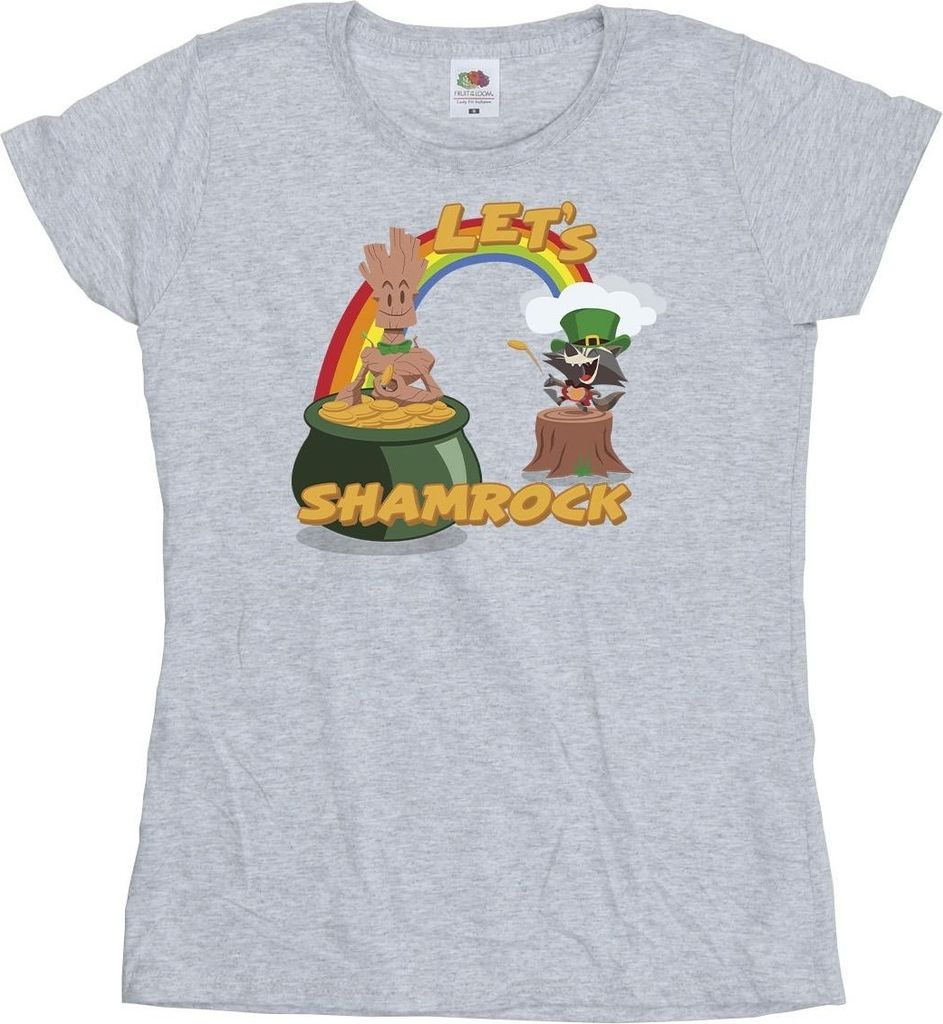 Marvel - "St Patrick's Day" T-Shirt für Damen BI29880 (S) (Grau)