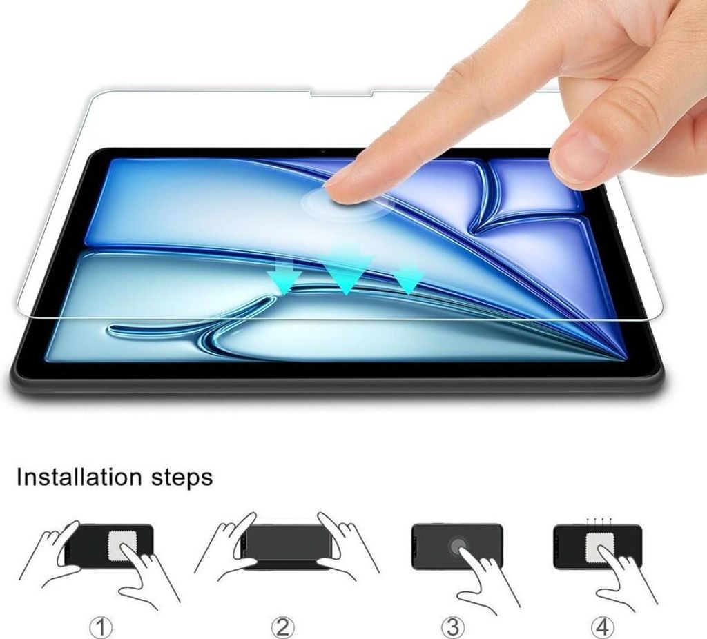 2X Schutzglas für Apple iPad Air 2024 11″ Zoll Display 6. Produktbild 2