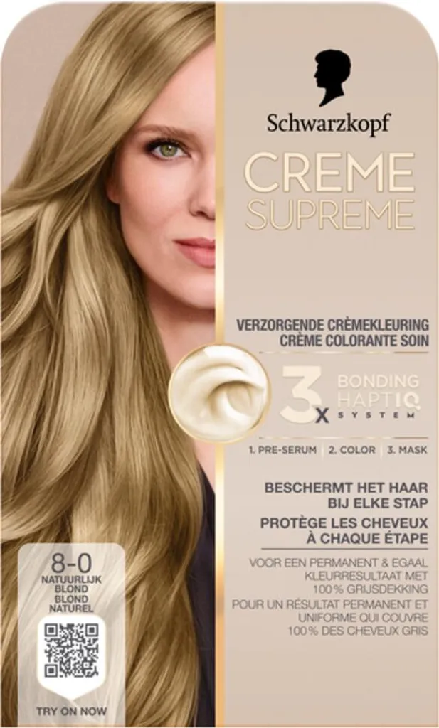 Schwarzkopf Supreme 8-0 Biondo Naturale - Tinta Capelli Permanente