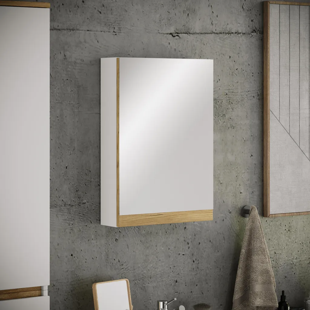 Armoire de Toilette Suspendue VCM Ultra Fine pour Petite Salle de Bain