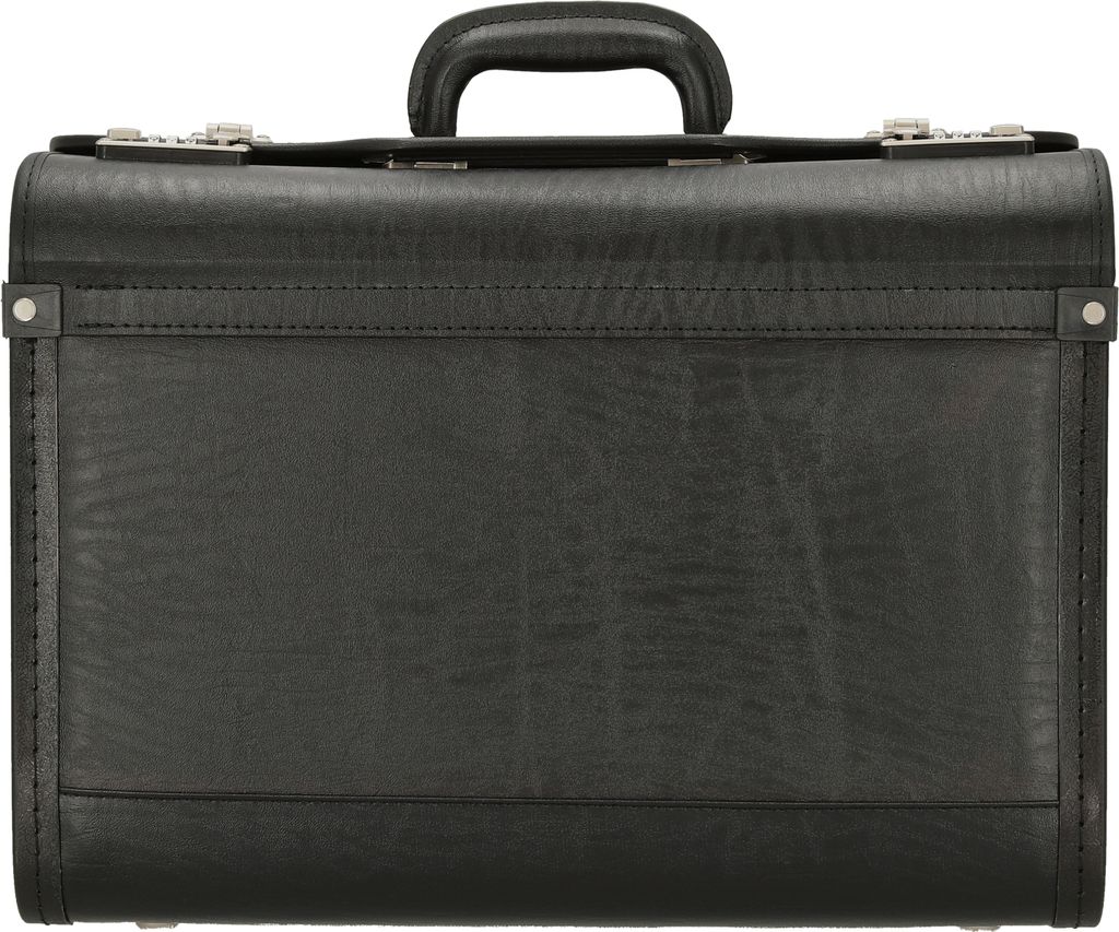 Alassio Pilotenkoffer Genova Kunstleder schwarz ca. 46 x 35 Produktbild 