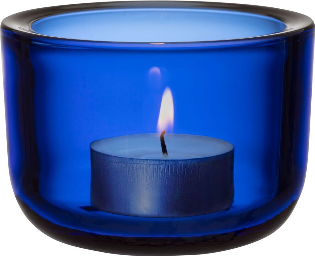 iittala Valkea Teelichthalter, ultramarinblau Produktbild 
