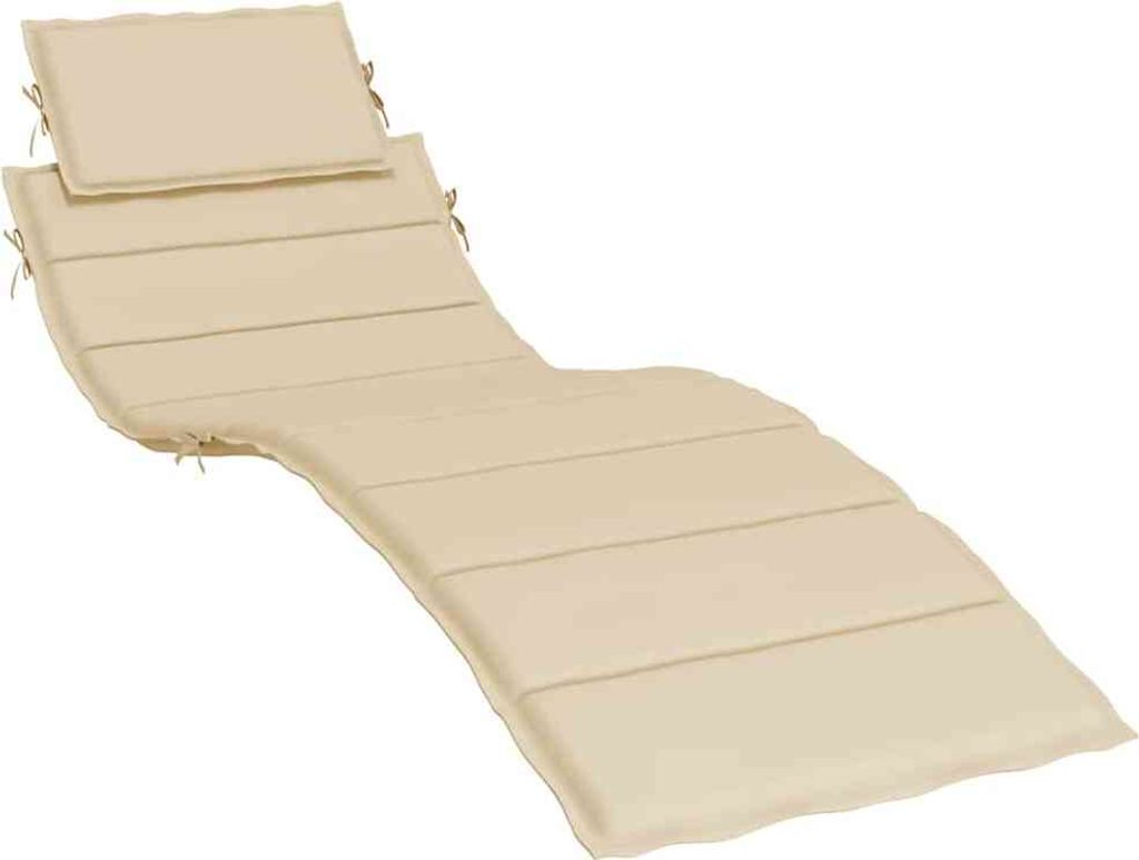 vidaXL Polštář na lehátko Béžová 186x58x4 cm Oxfordská Obrázek produktu 