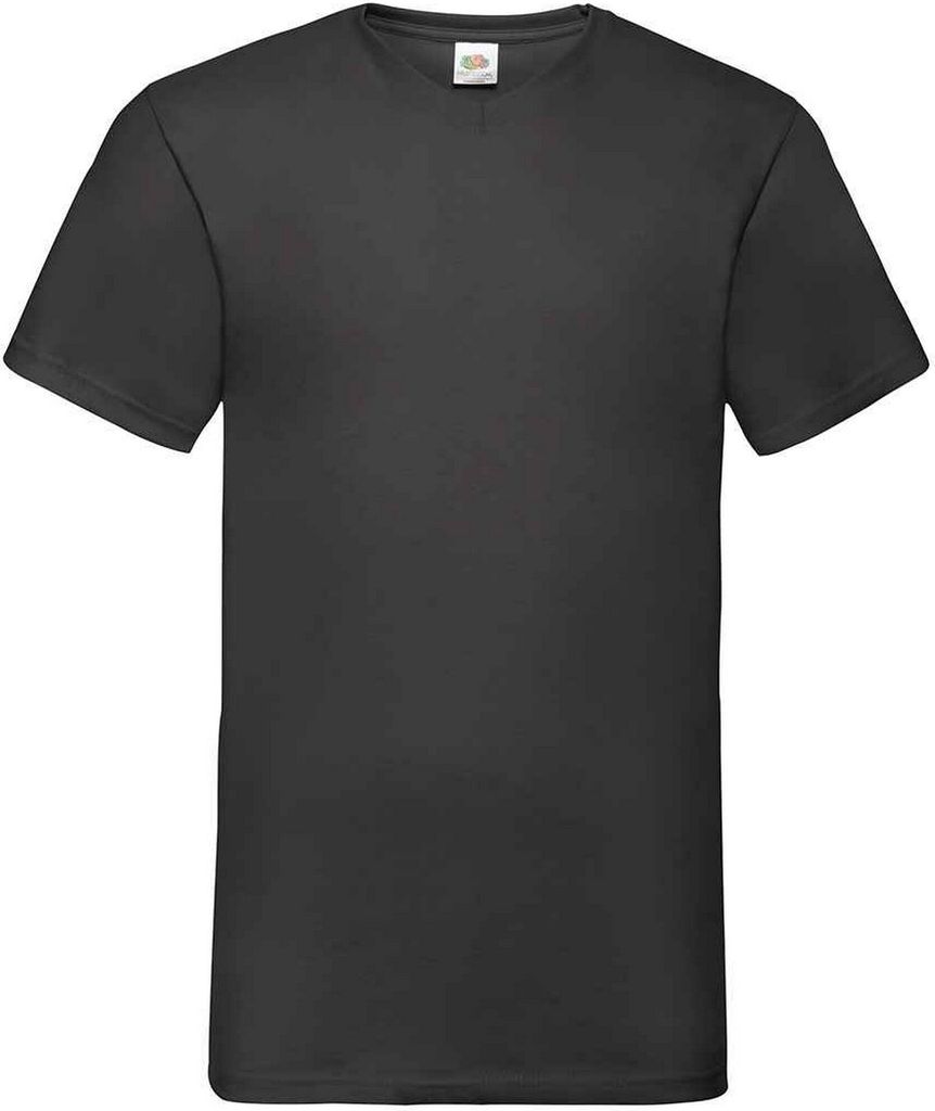 Fruit of the Loom - "Value" T-Shirt V-Ausschnitt für Herren PC5548 (XXL) (Schwarz)