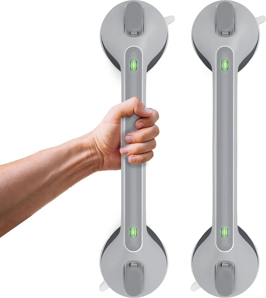 Poignées ventouses pour salle de bain - Aide à la mobilité 43 cm 2 pcs