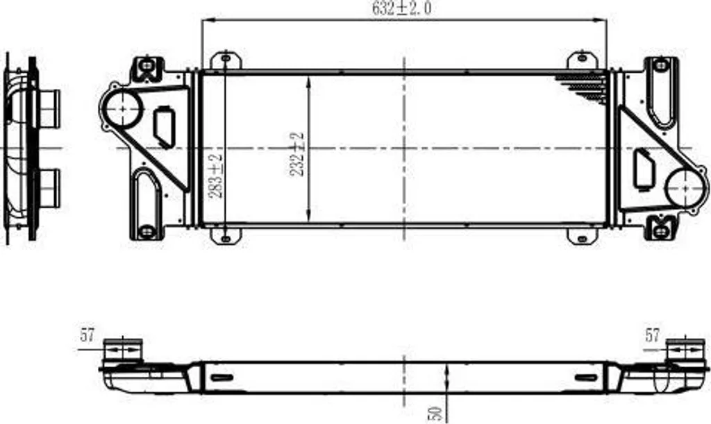 Réparer perte de puissance Mercedes Sprinter : Intercooler NRF 630 mm
