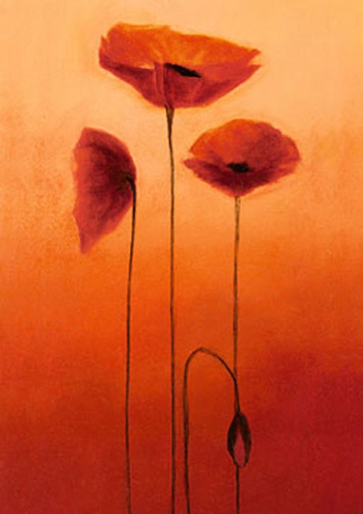 Heinemann, Erika Poppy Elegance III Grösse 21x29 Kunstdruck Artprint