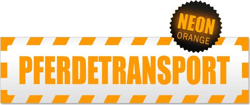 Pferdetransport gestreift Magnetschild Schild magnetisch