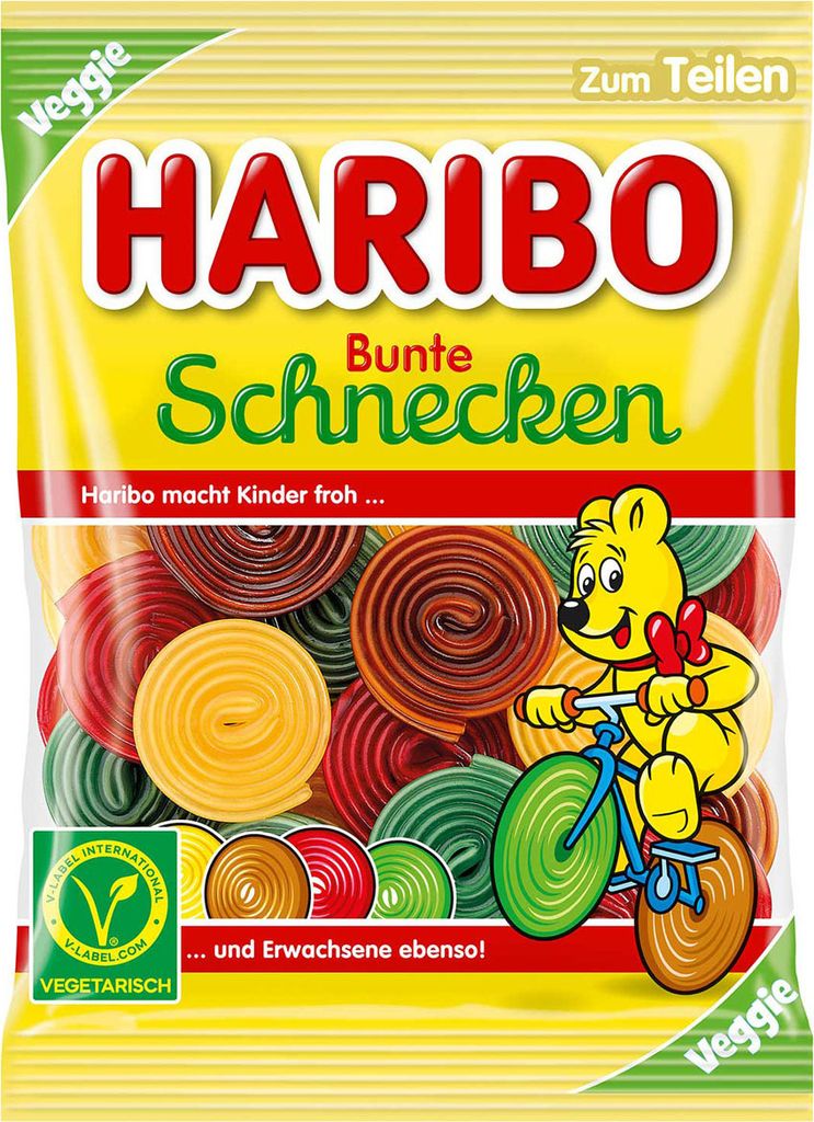 Haribo Lumache colorate vegetariane 160 g Immagine del prodotto 