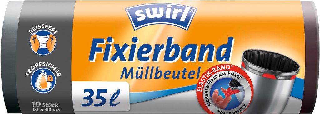 Swirl 174188, 35 l, Černá, 635 mm, 65 cm, 10 kusů Obrázek produktu 