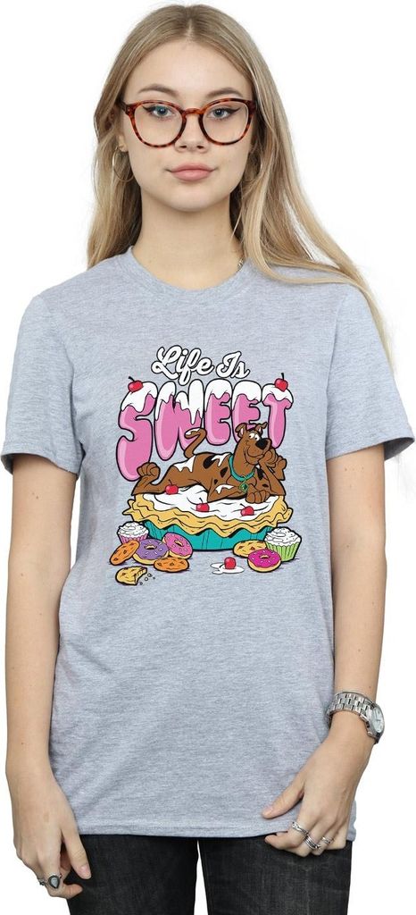 Scooby Doo - "Life Is Sweet" T-Shirt für Damen BI1530 (L) (Grau)