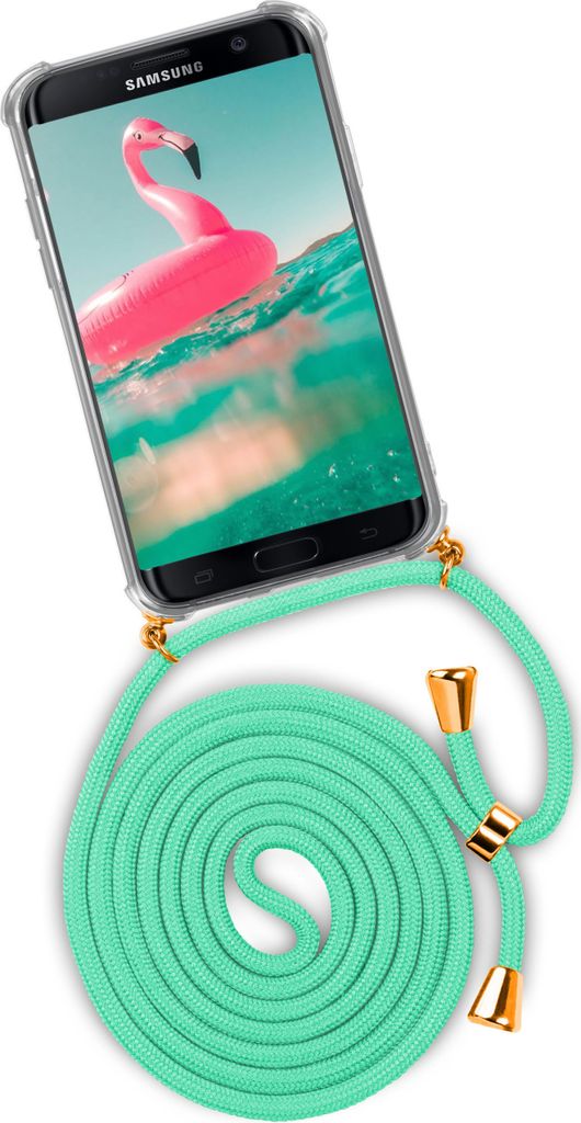TWIST-Case + TWIST-Cord für Samsung Galaxy S7 Edge, Farbe:Icy Mint (Gold)