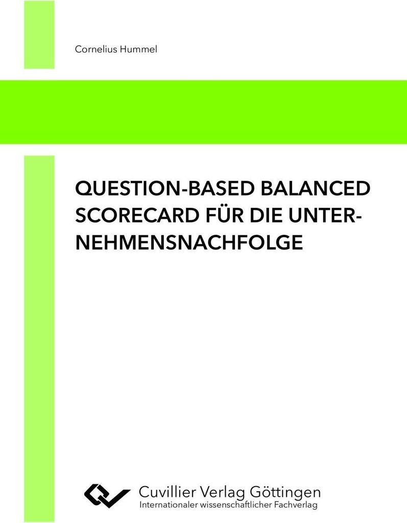 Question-based Balanced Scorecard für die Unternehmensnachfolge