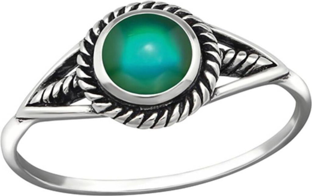 Stimmungsring echt Silber 925 Mood Ring 52 (16.5 mm Ø)