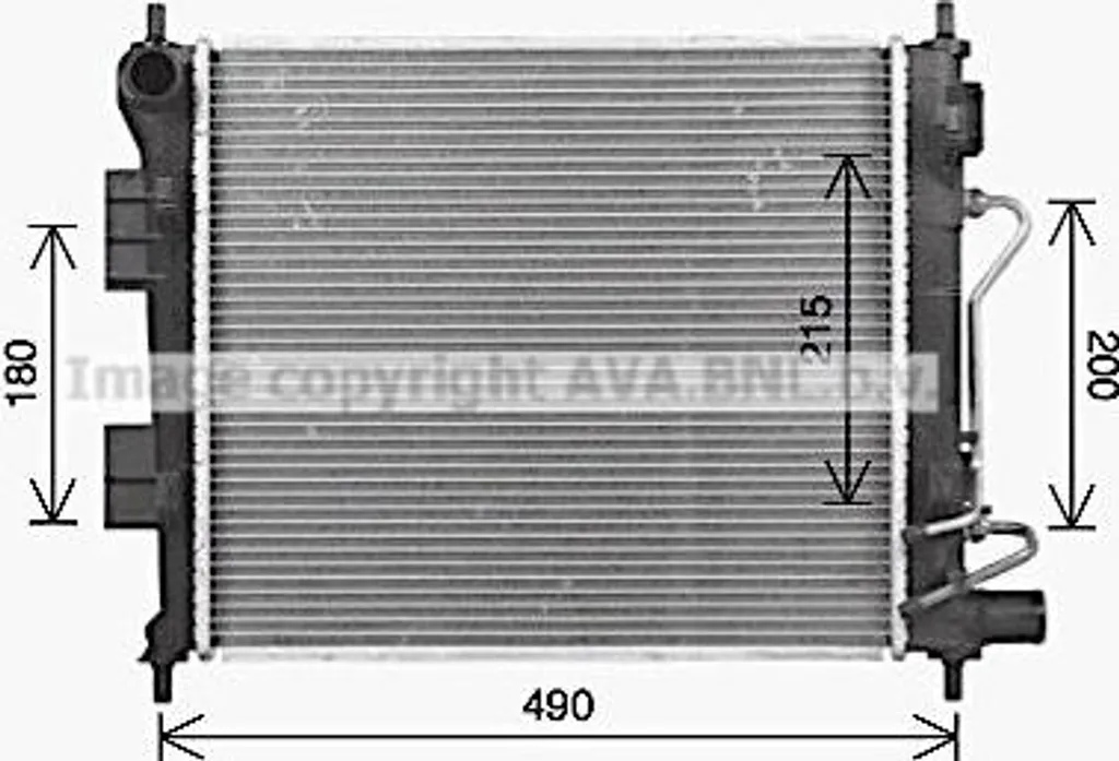Radiateur moteur en aluminium haute performance pour modèle i10