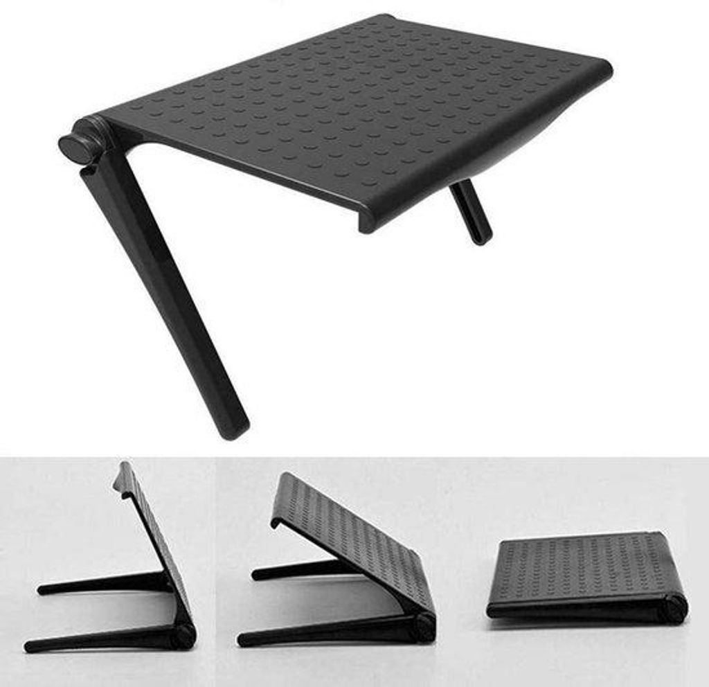 LCD TV Stand - TV Stand - Monitor Platte - schwarz - 29,3 cm - TV Beistell - Bildschirm Platte - Beamer Stand - Männerzimmer - Geschenk