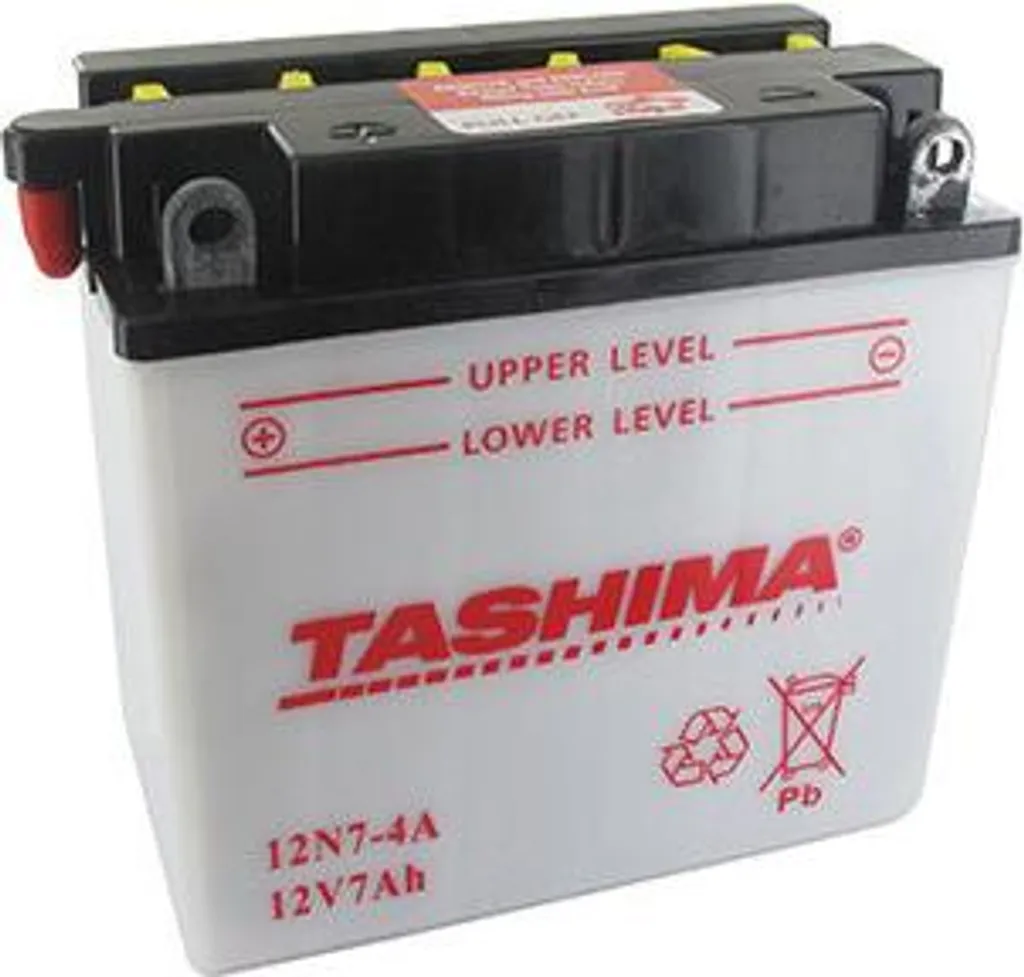 Batterie Moto et Scooter 12V 7Ah Tashima avec pack acide séparé