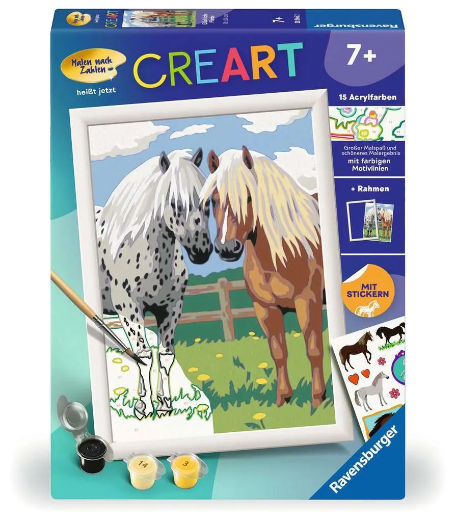 Activité Créative Chevaux Heureux : Peinture Guidée pour Adolescent