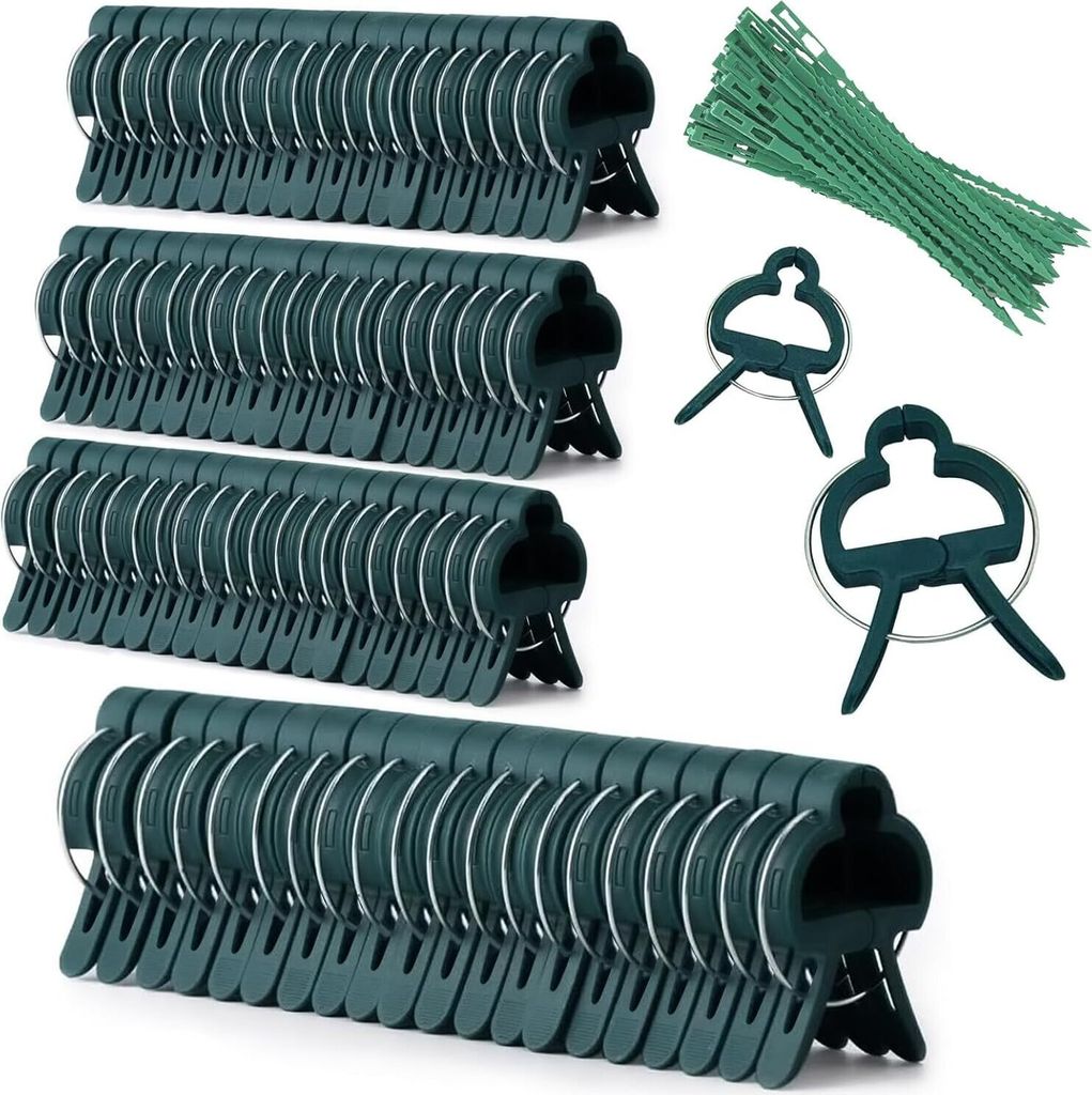 120 Stück Pflanzenclips, Pflanzenhalter für Rankhilfe Tomaten Gurken Rosen und andere Rankpflanzen, Pflanzen Verbinder für Kletterpflanzen Befes...