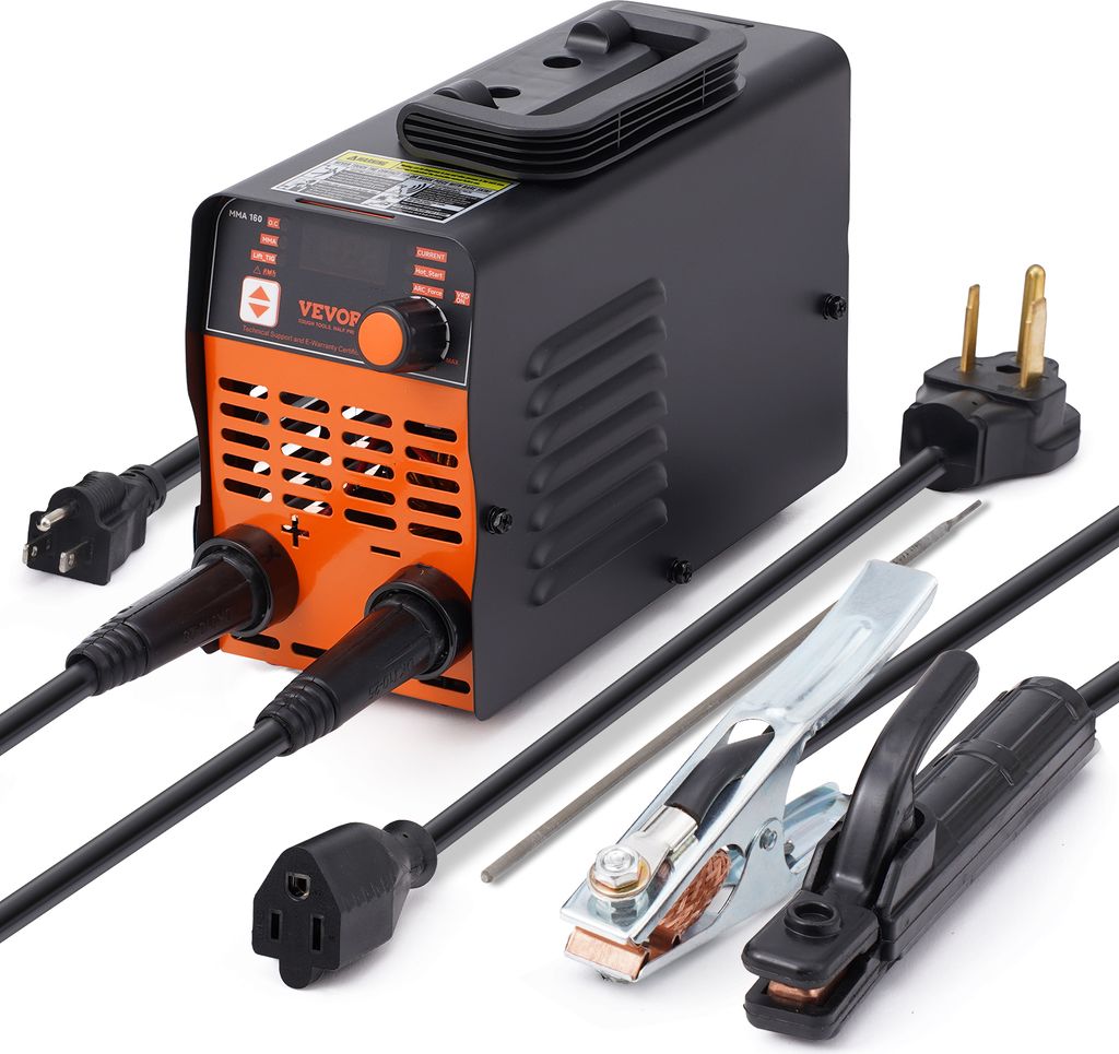 VEVOR 220 V Schweißgerät, 120 A Lichtbogenschweißgerät/Lift-WIG-Schweißgerät mit großem LED-Display, tragbares 2-in-1-Schweißgerät mit Hot...