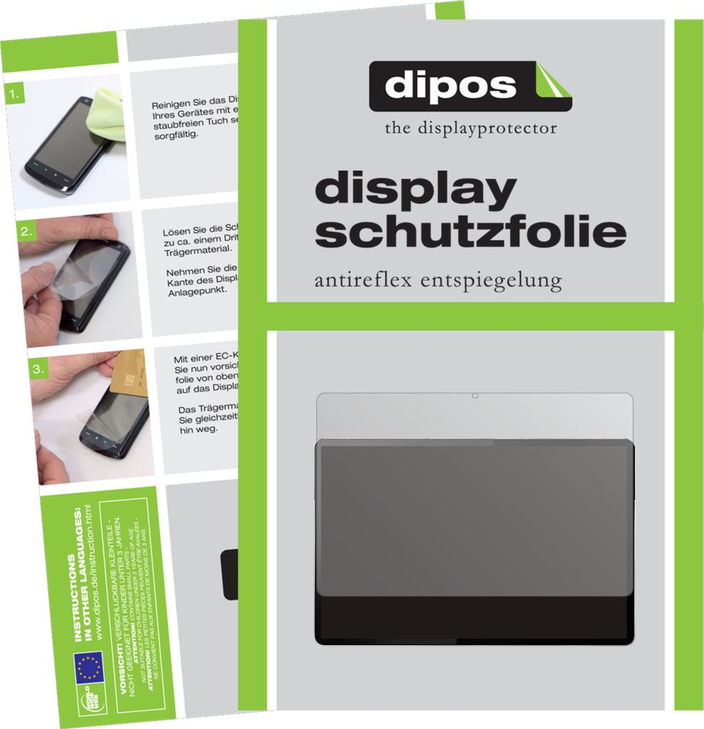 2x Schutzfolie für Lenovo Tab P11 Pro matt Displayschutzfolie Folie Display Schutz dipos