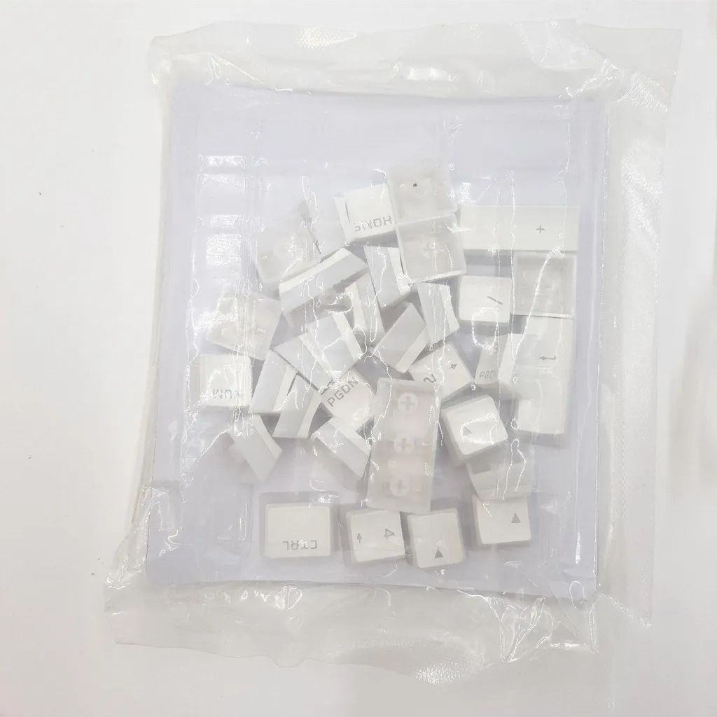 Touches de Clavier PBT HyperX Pudding Blanc pour Rétroéclairage RVB - 13