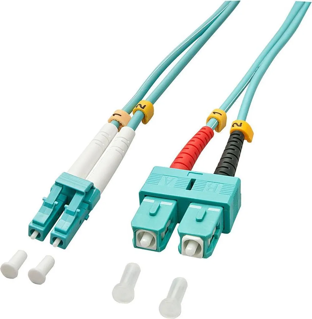 Cavo Patch Fibra OM3 1m LC/SC Lindy 46390 | 10Gb Duplex Multimodale