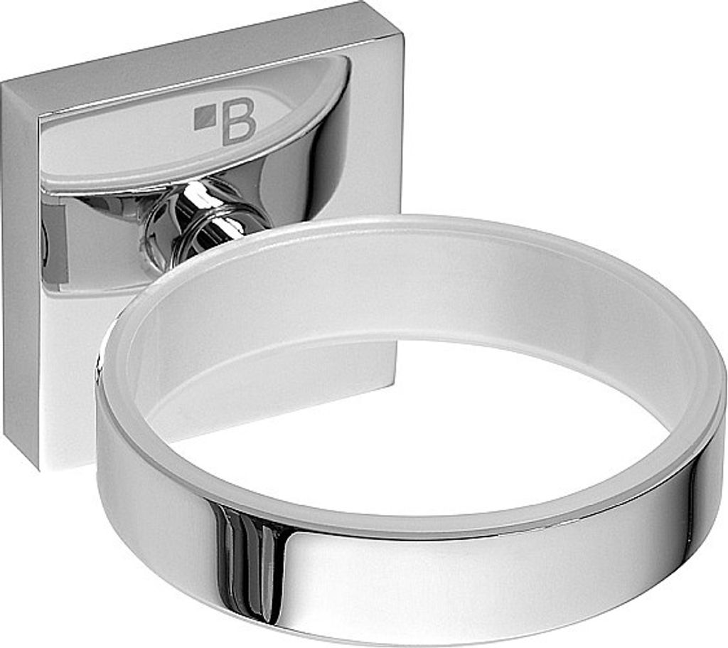 META Fönhalter Messing Chrom poliert 80x55x100 mm für Bad & WC >> zum Bohren oder Kleben