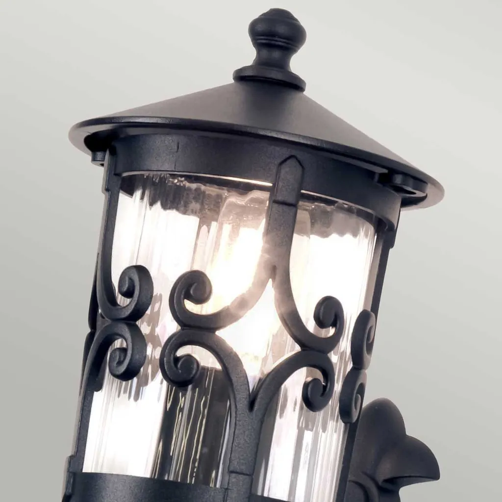 Applique de jardin Hereford noire en aluminium IP44 Elstead E27 - 2