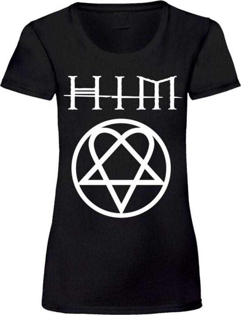 HIM T-Shirt Damen Heartagram schwarz XXL