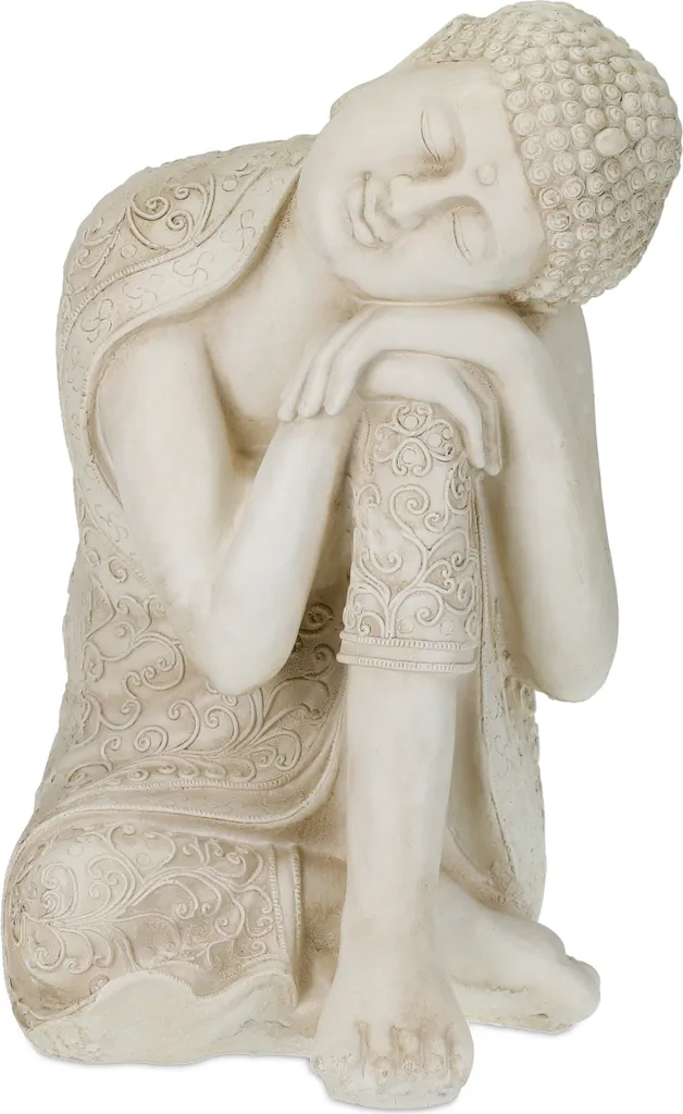 Statue de Jardin Bouddha Assis 61 cm Relaxdays 10039510 Zen