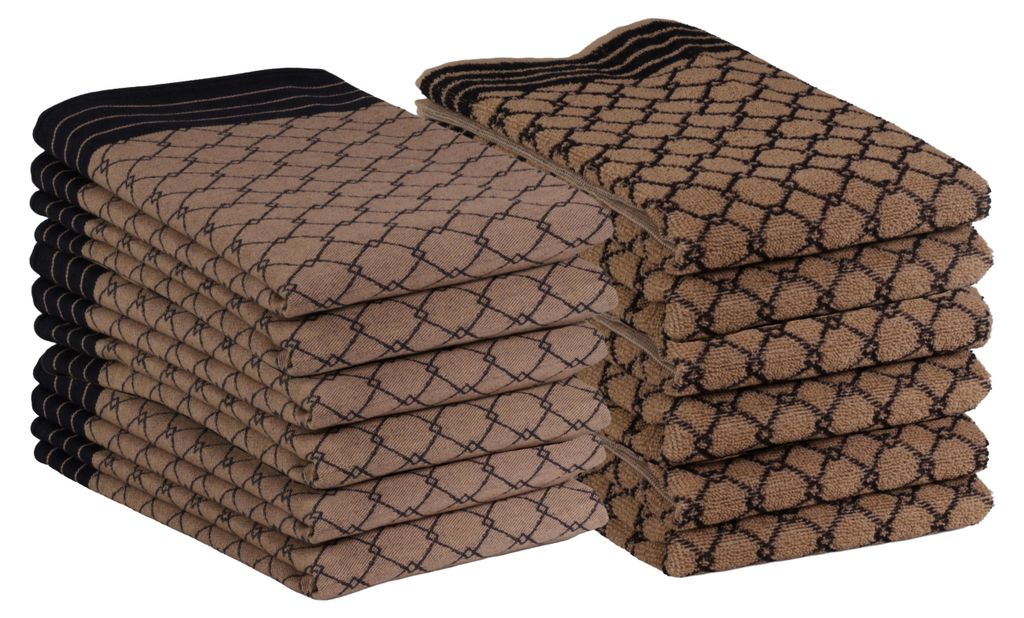 DoubleDry 12er Set Geschirrtücher und Küchtentücher Set - Produktbild 