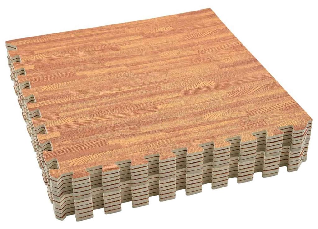 "Neues Produkt" Puzzle-Übungsmatten 12 pcs - CLORIS - Braun 4,32 m2 EVA-Schaum - Bodenschutzmatten V2490
