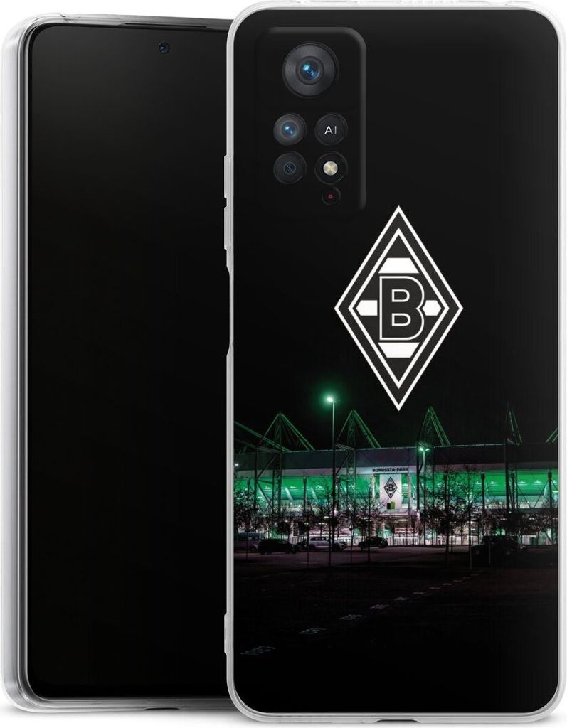 DeinDesign Handyhülle für Xiaomi Redmi Note 11 Pro 5G Silikon Hülle Case Smartphone Schutzhülle Borussia Mönchengladbach Offizielles Lizenzpro...