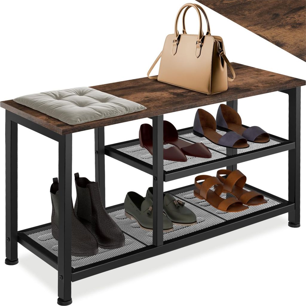 tectake® Schuhregal Taunton 80 x 30 x 45,5 cm Produktbild 