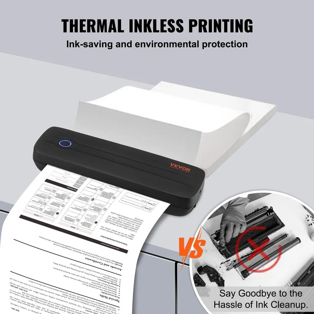 Mini Imprimante Sans Fil 2600 mAh - Solution Sans Encre Pour Documents
