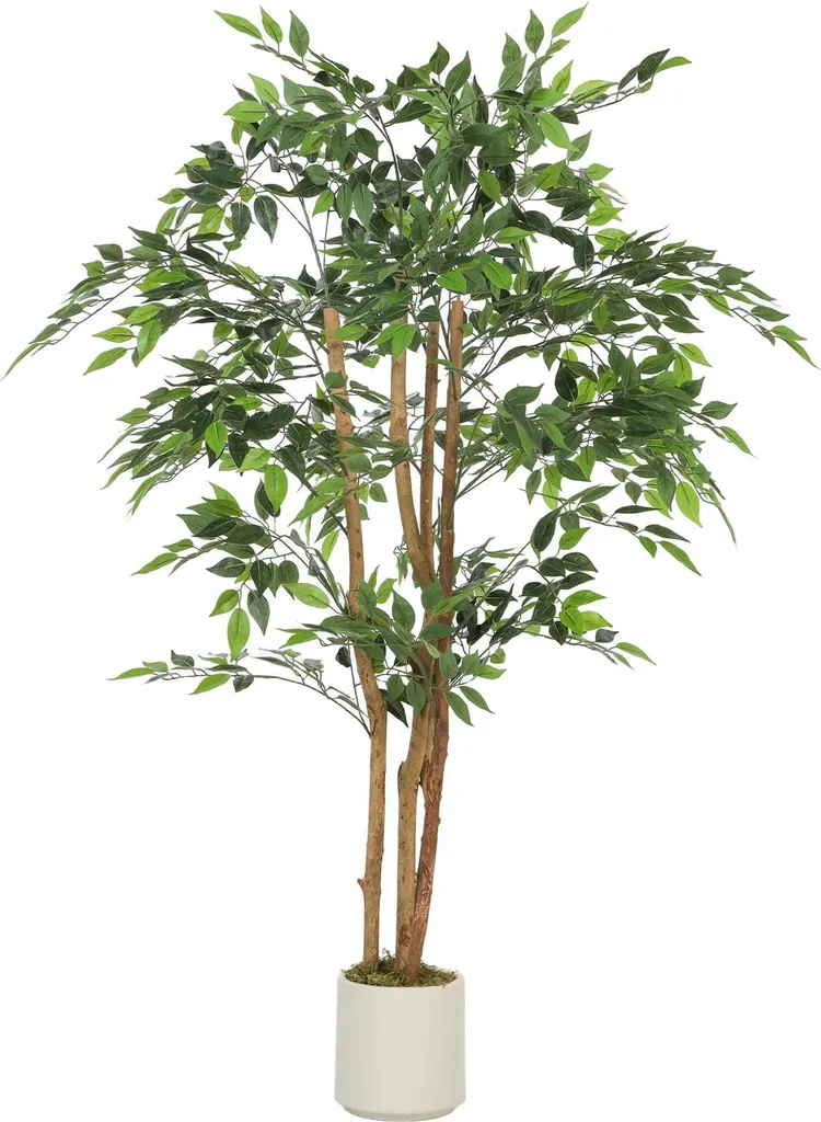 Plante Artificielle Ficus 150 cm en Pot - Arbuste Déco Intérieur Vert