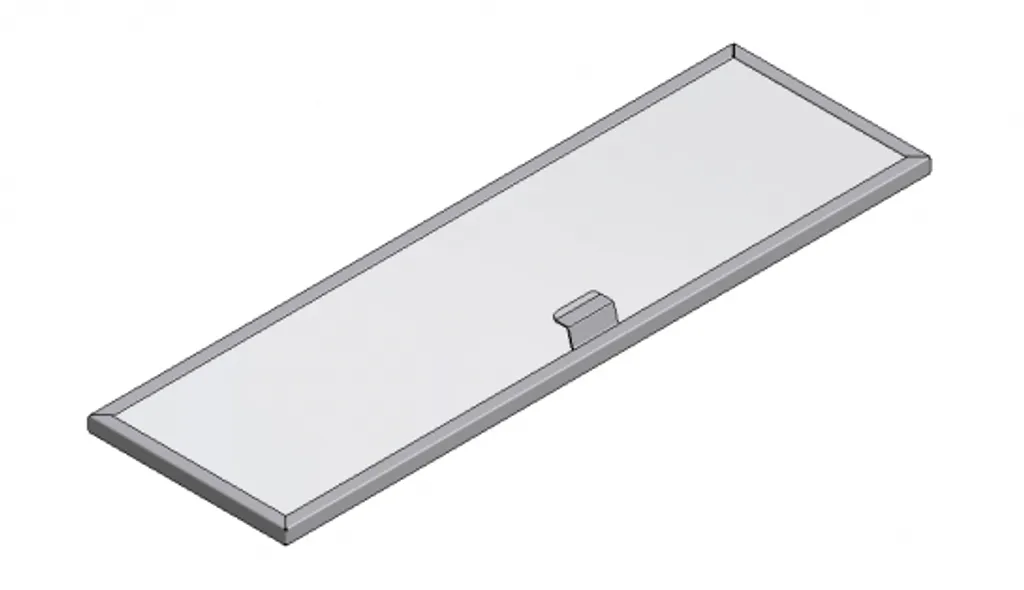 Filtro Cappa Novy 605014 Metallo Originale | Dimensioni 500x153