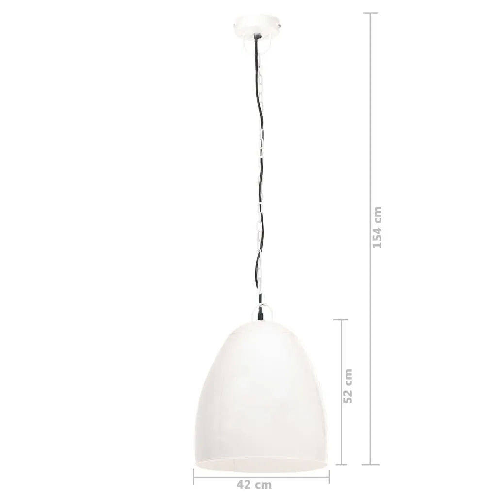OFFERTA Lampada Industriale vidaXL Bianca 42cm E27 | Prezzo Outlet - 6
